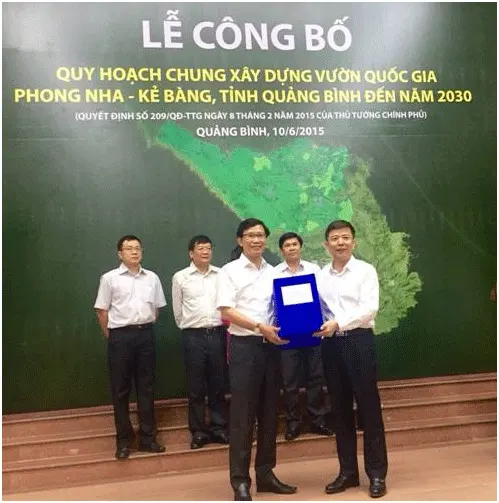 Công bố Quy hoạch chung xây dựng Vườn Quốc gia Phong Nha – Kẻ Bàng đến năm 2030