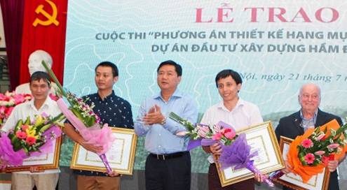 Công ty của Pháp đạt giải Nhất cuộc thi thiết kế Dự án hầm đường bộ đèo Cả