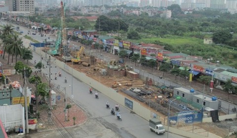 Gói thầu số 2 dự án Đường sắt đô thị Hà Nội đã hoàn thành 18%