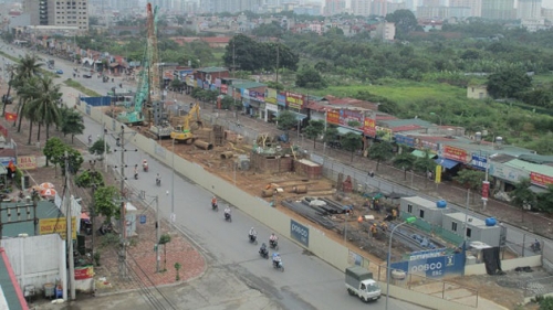 Gói thầu số 2 dự án Đường sắt đô thị Hà Nội đã hoàn thành 18%