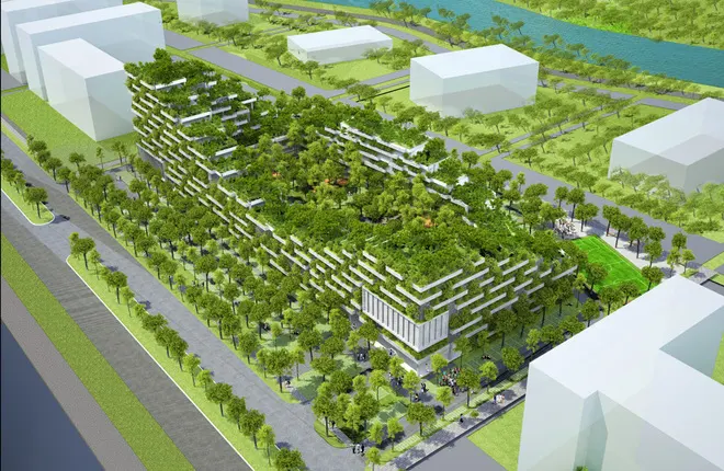 Thiết kế giống như rừng cây của Đại học FPT TP HCM