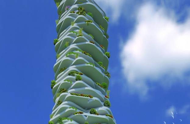 Xây dựng tháp sinh thái chống biến đổi khí hậu