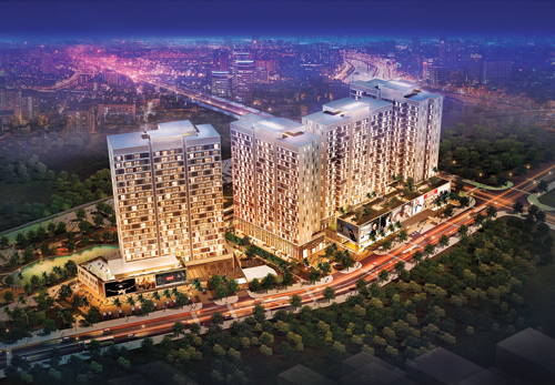 Cất nóc block A dự án Citihome