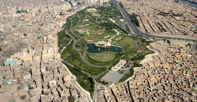 Khu dân cư cổ Darb al-Ahmar ở thành phố Cairo, Ai Cập (nguồn: akdn.org)