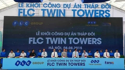 Đại gia BĐS FLC khởi công dự án Tháp đôi cao thứ 3 Hà Nội