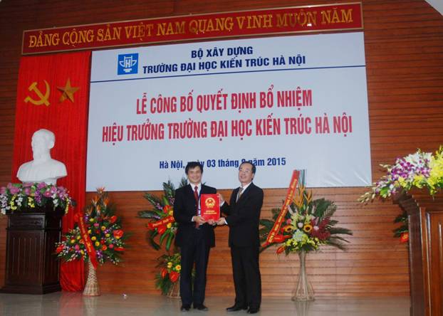 Bổ nhiệm Hiệu trưởng Trường Đại học Kiến trúc Hà Nội