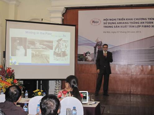 Brazil sử dụng amiang trắng như thế nào?