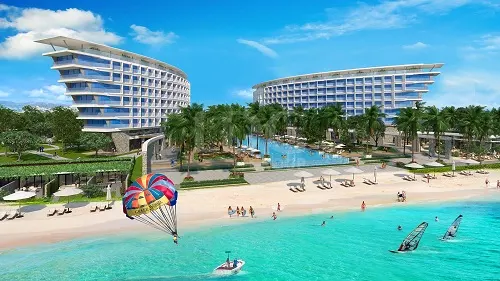 Kiến trúc hiện đại của khu condotel tại Grand World Phú Quốc
