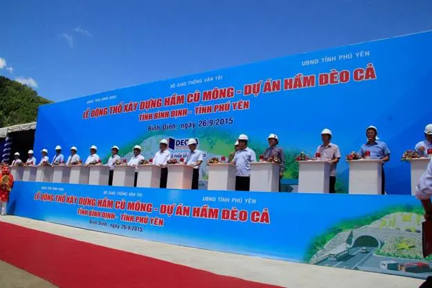 Chính thức động thổ xây dựng dự án hầm đường bộ qua đèo Cù Mông