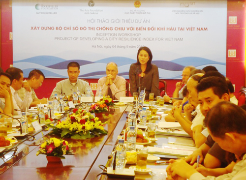 Hội thảo giới thiệu dự án Xây dựng bộ chỉ số đô thị chống chịu với biến đổi khí hậu tại Việt Nam