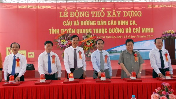 Khởi công dự án cầu Bình Ca trị giá hơn 1.000 tỷ đồng tại Tuyên Quang
