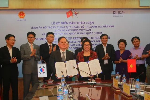 Bộ Xây dựng và KOICA ký kết Biên bản thảo luận về Dự án Hỗ trợ kỹ thuật quy hoạch đô thị xanh tại Việt Nam