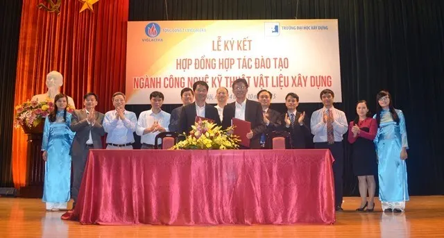 Viglacera và Đại học Xây dựng hợp tác đào tạo kỹ sư ngành Công nghệ kỹ thuật vật liệu xây dựng