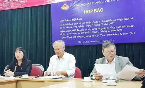 Sắp tổ chức ba hội thảo về xây dựng, BĐS cho người thu nhập thấp tại đô thị và công nhân KCN