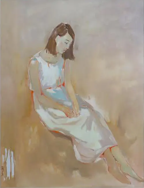 Thieu nu ao trang