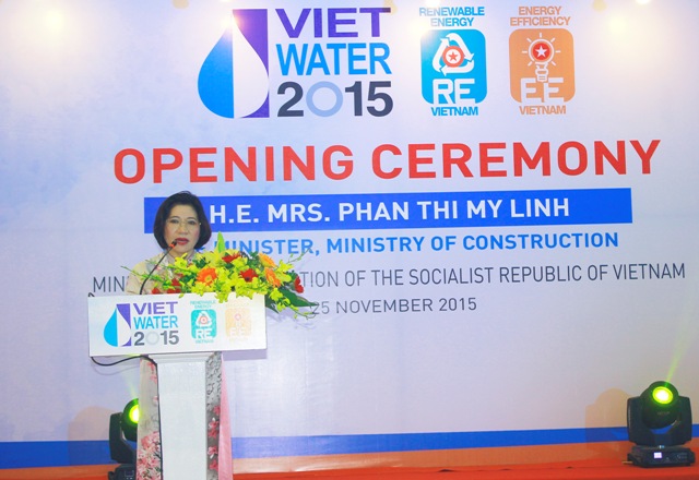 Thứ trưởng Phan Thị Mỹ Linh dự khai mạc Triển lãm VIETWATER 2015