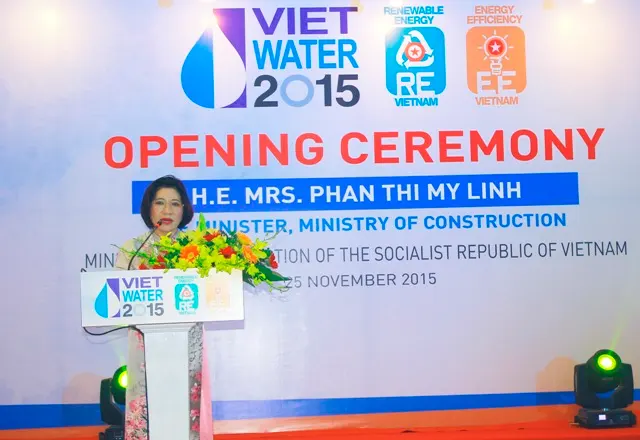 Thứ trưởng Phan Thị Mỹ Linh dự khai mạc Triển lãm VIETWATER 2015