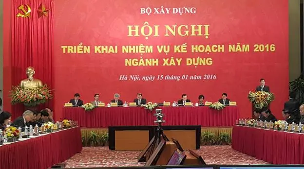 Bộ Xây dựng tổ chức Hội nghị trực tuyến Triển khai nhiệm vụ năm 2016