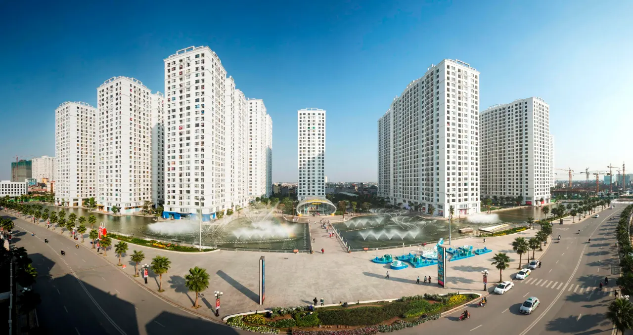 Không gian quảng trường và trung tâm dịch vụ khu ĐTM Time City, Hà Nội