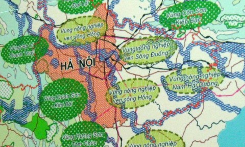 Chi tiết kế hoạch sử dụng đất ngoại thành Hà Nội 2016