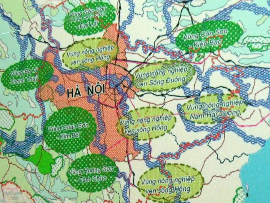Chi tiết kế hoạch sử dụng đất ngoại thành Hà Nội 2016