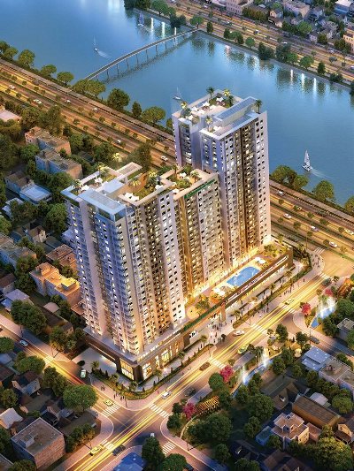 Vườn treo Paradise tại nhà mẫu Viva Riverside