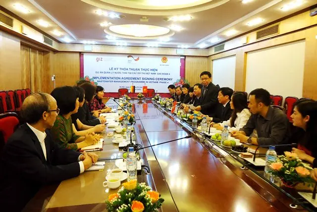 Bộ Xây dựng và GIZ ký kết Thỏa thuận hợp tác thực hiện Dự án quản lý nước thải tại các đô thị Việt Nam