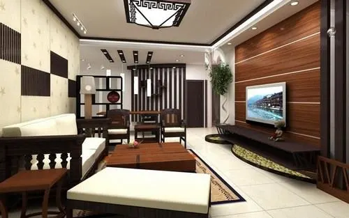 Chọn vật liệu trang trí tường phòng khách ấn tượng