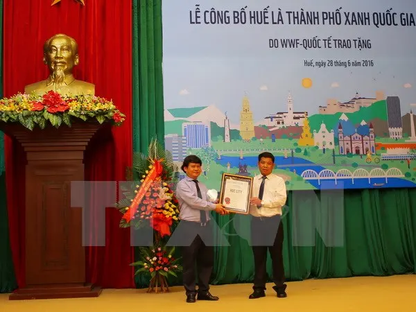 Huế – thành phố xanh quốc gia của Việt Nam trong năm 2016