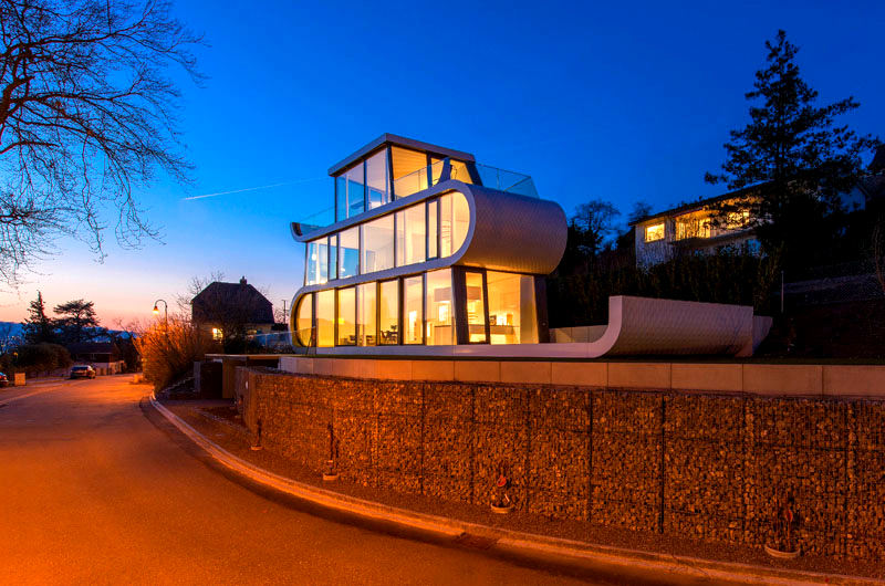 Ngôi nhà có thiết kế như dải ruy băng tại Thụy Sĩ