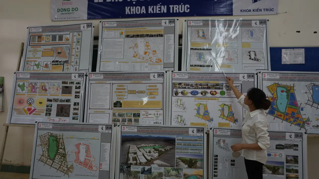 Lễ bảo vệ đồ án tốt nghiệp khóa 17 khoa Kiến trúc ĐH Đông Đô