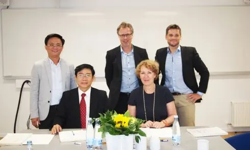 Hiệu trưởng Đại học Kiến trúc TP.Hồ Chí Minh thăm và làm việc tại Đại học UCN (Đan Mạch)