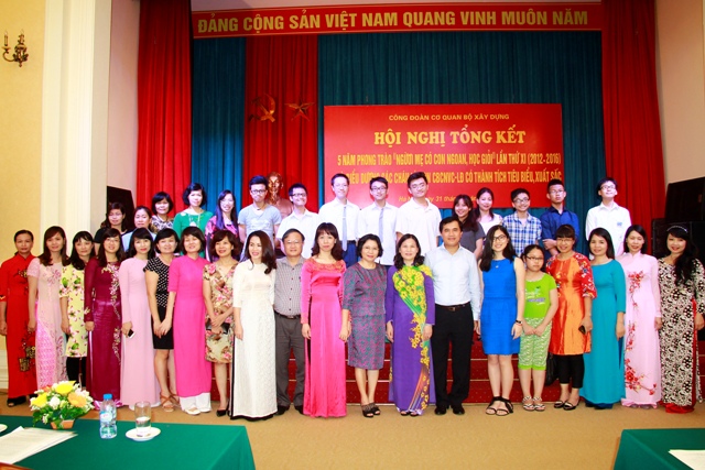 Công đoàn Cơ quan Bộ Xây dựng tổ chức Hội nghị tổng kết 5 năm phong trào “Người mẹ có con ngoan, học giỏi” lần thứ XI