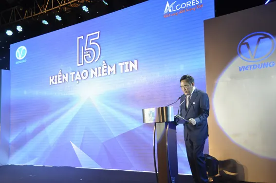 Ông Bùi Trọng Dũng - TGĐ Công ty CP Nhôm Việt Dũng phát biểu khai mạc