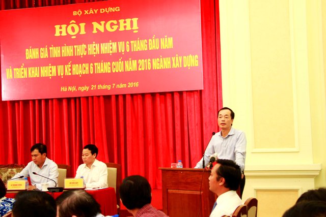 Bộ Xây dựng sơ kết công tác 6 tháng đầu năm 2016
