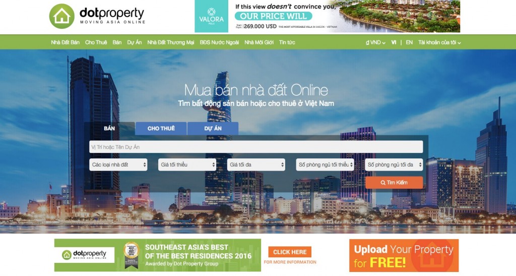 DOT PROPERTY – Cổng thông tin BĐS nóng nhất châu Á đã có mặt tại Việt Nam