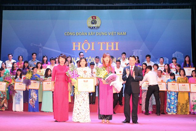 Bế mạc Hội thi Cán bộ công đoàn giỏi toàn quốc ngành Xây dựng năm 2016