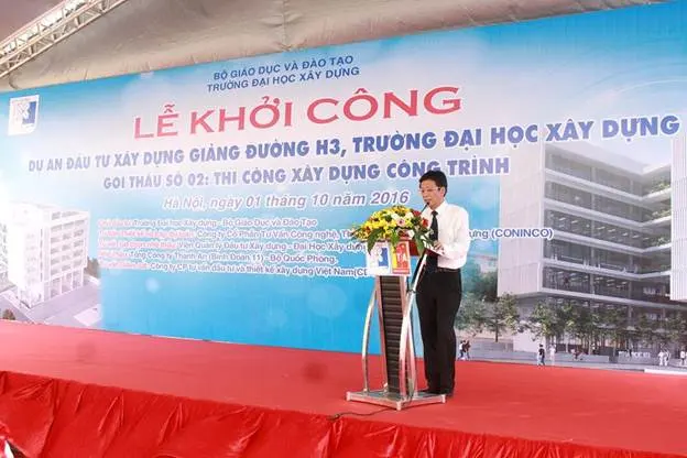 Khởi công xây dựng giảng đường H3 Đại học Xây dựng