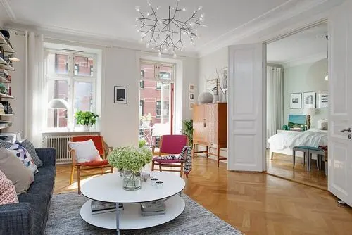 Căn hộ mang phong cách Scandinavian đầy màu sắc