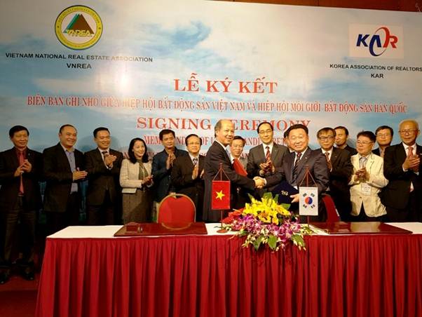 VNREA hợp tác với Hiệp hội Môi giới BĐS Hàn Quốc