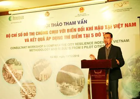 Xây dựng Bộ chỉ số đô thị chống chịu với biến đổi khí hậu tại Việt Nam