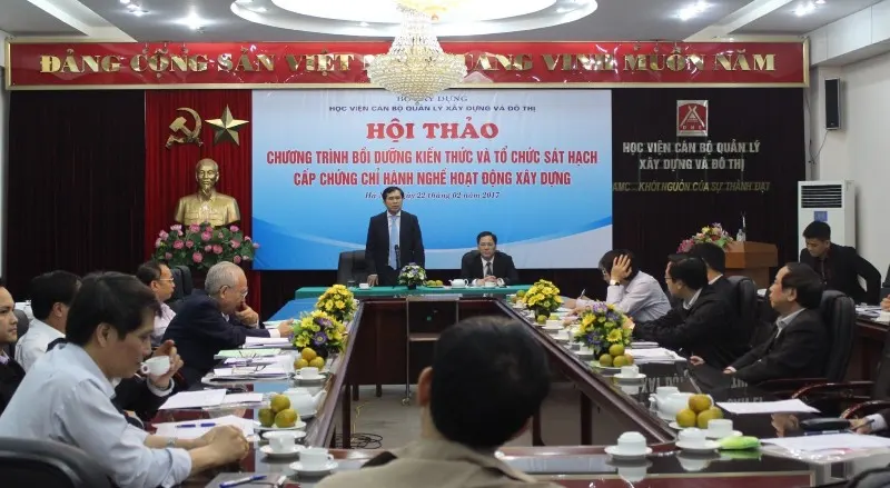Bồi dưỡng kiến thức sát hạch chứng chỉ hành nghề hoạt động xây dựng