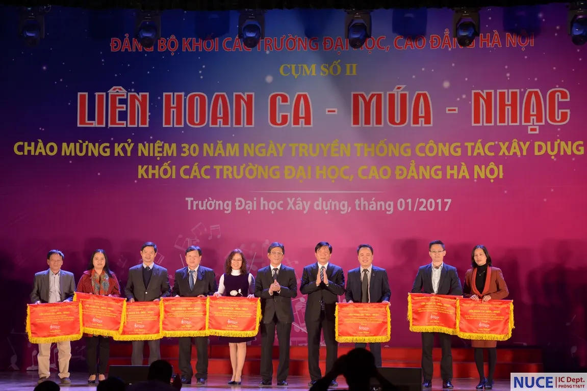 Trường Đại học Xây dựng đoạt giải Nhì tại Liên hoan Ca – Múa – Nhạc chào mừng kỷ niệm 30 năm ngày truyền thống công tác xây dựng Đảng khối các trường Đại học, Cao đẳng Hà Nội – cụm II