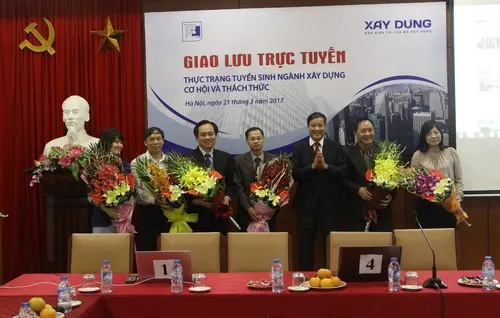 Giao lưu trực tuyến: Thực trạng tuyển sinh ngành xây dựng, cơ hội và thách thức!