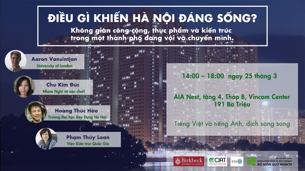 Tọa đàm “Điều gì khiến Hà Nội đáng sống?
