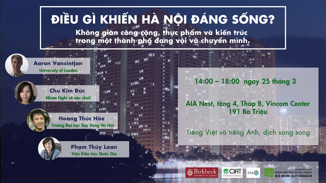 Tọa đàm “Điều gì khiến Hà Nội đáng sống?