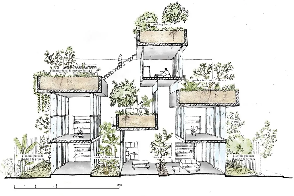 Căn nhà xếp khối lạ mắt ở Sài Gòn