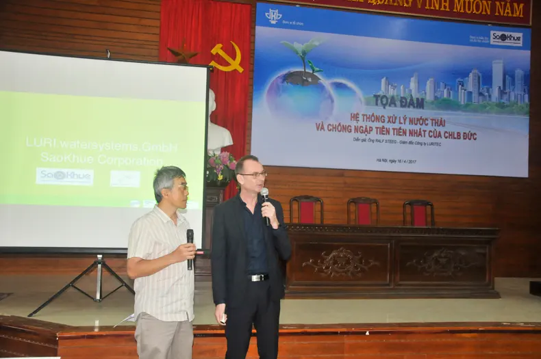 Tọa đàm Hệ thống xử lý nước thải và chống ngập tiên tiến nhất của CHLB Đức