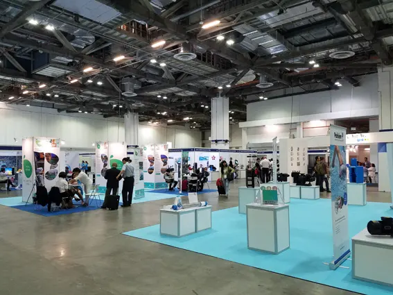 Tổng thể không gian triển lãm Piscine Global Asia 2017 tại Singapore