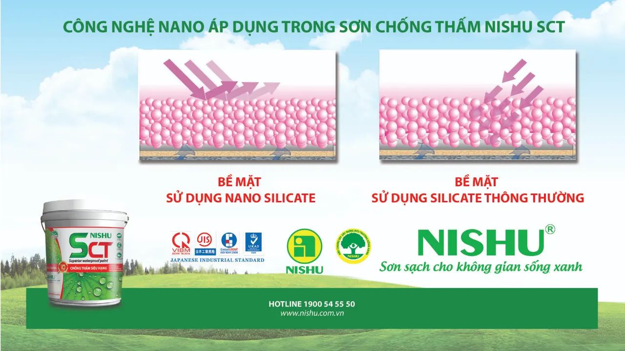 SCT NISHU – Sơn chống thấm “đặc trị” thời tiết Bắc – Trung – Nam!